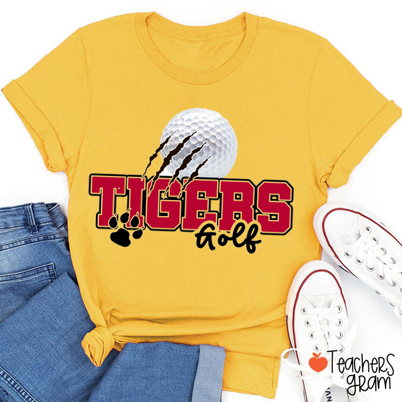 Personalized Mascot Colorful Sport School Spirit Teacher T-Shirt