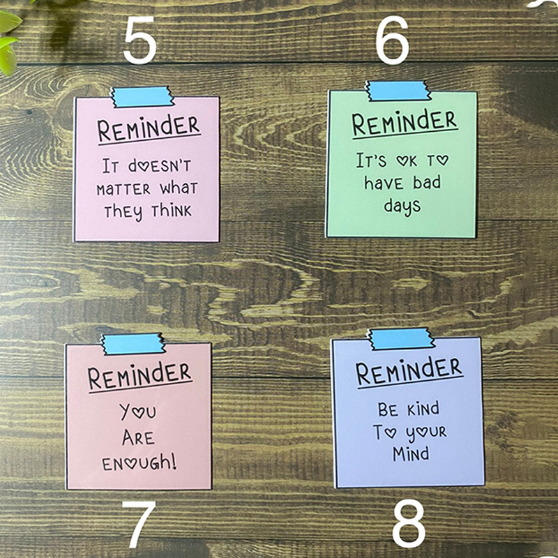 Mental Health Reminder Teacher Stickers