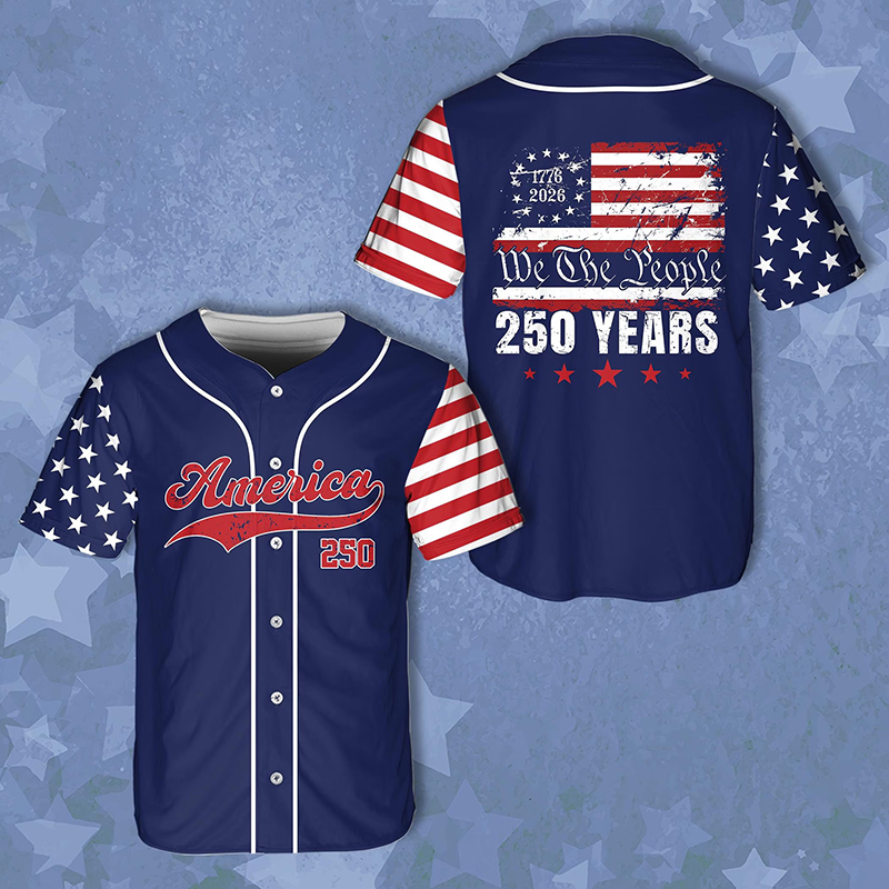 We The People America 250 Years Teacher Baseball Jersey