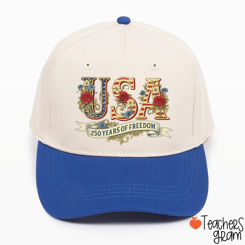 Usa 250 Years Of Freedom Teacher Baseball Cap