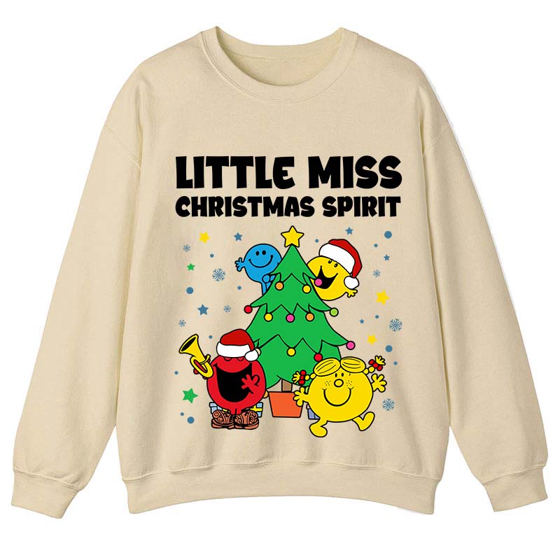 Little Miss Christmas Spirit Teacher Sweatshirt