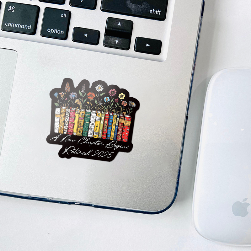 A New Chapter Begins Retired Teacher Stickers