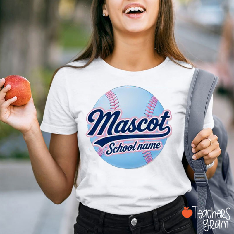 Personalized Mascot And School Name Teacher T-Shirt