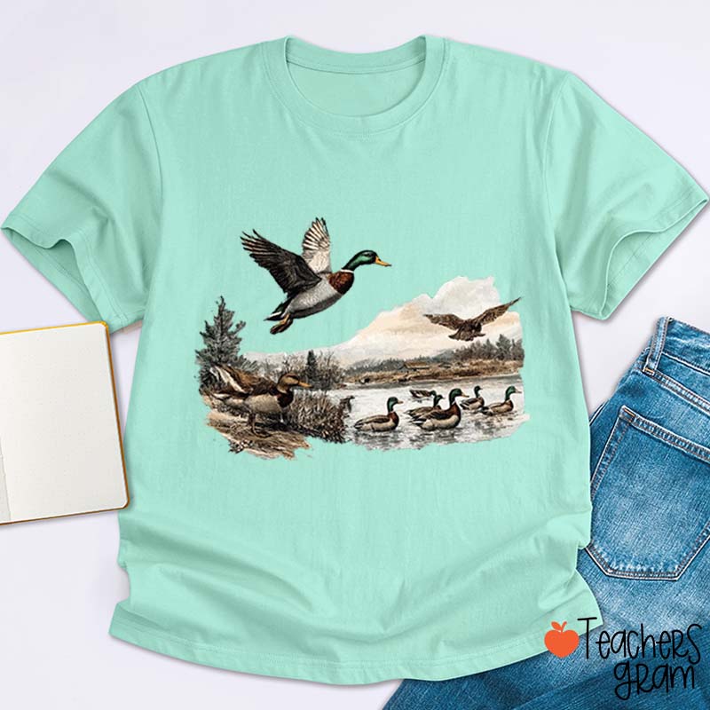 Mallard Family Teacher T-Shirt