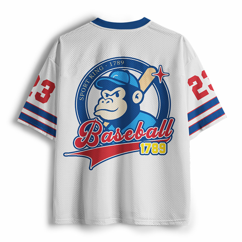 Personalized Number Play Baseball Teacher Mesh Jersey