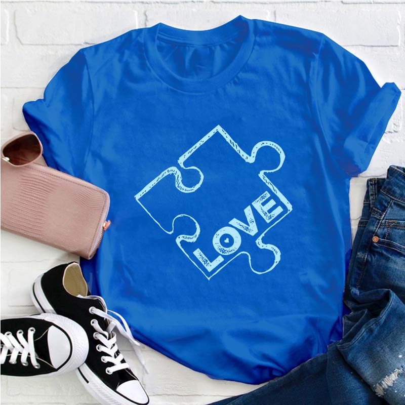 Love Autism Teacher T-Shirt