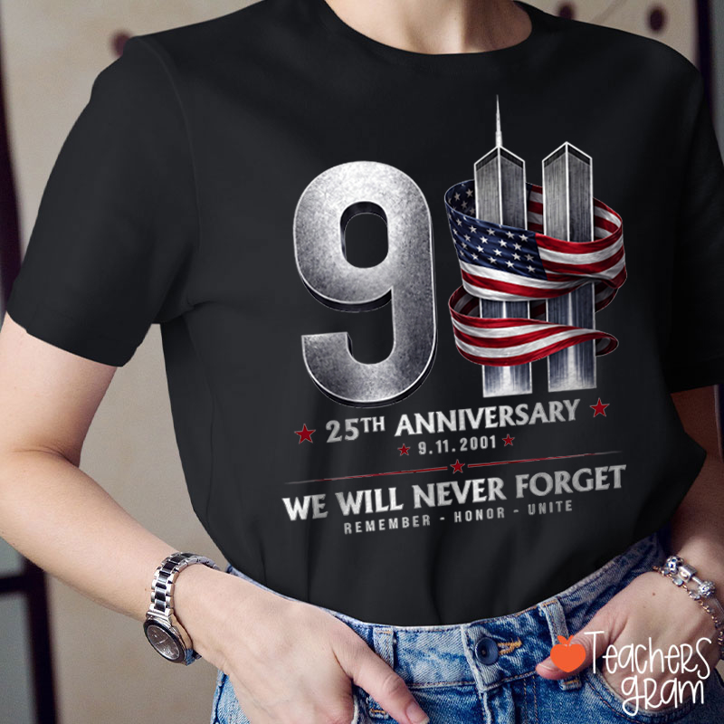 Remember Honor Unite Teacher T-Shirt