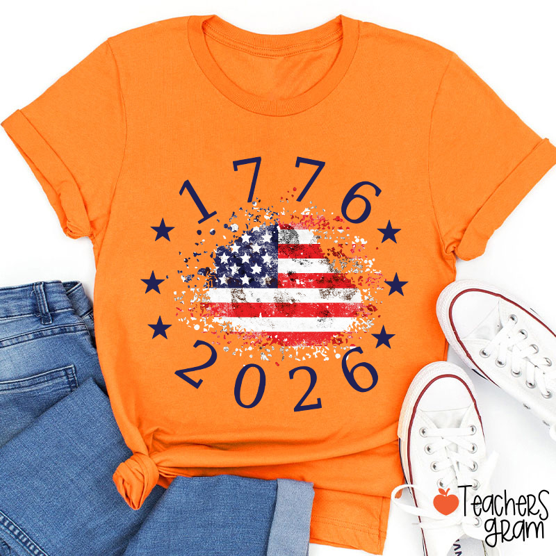 USA 250th Anniversary 1776-2026 Teacher T-Shirt