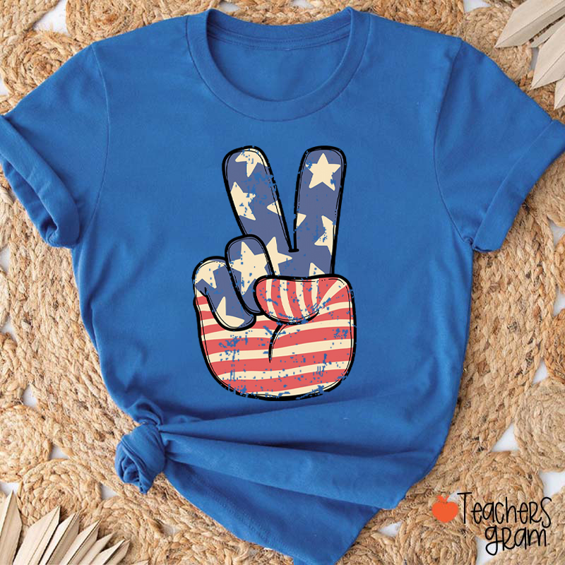 America Peace Teacher T-Shirt