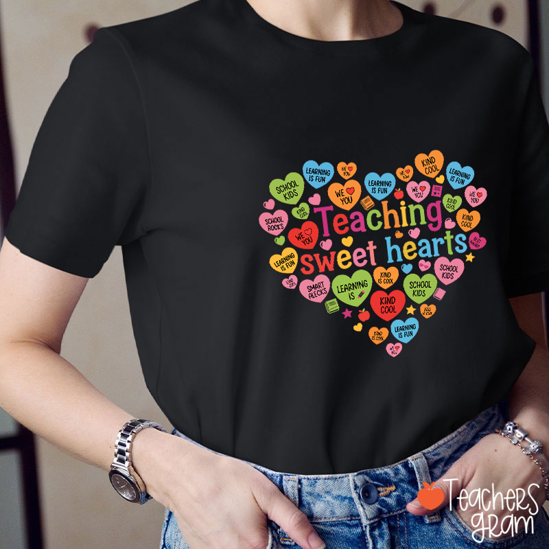 Teaching Sweet Hearts Teacher T-Shirt