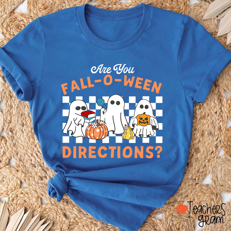 Fall-O-Ween Directions Teacher T-Shirt
