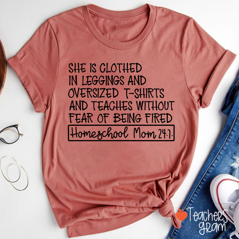 Homeschool Mom Life Teacher T-Shirt