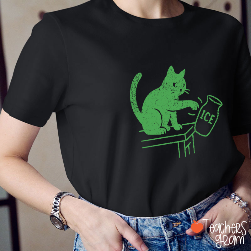 Abolish ICE Funny Cat Political Teacher T-Shirt