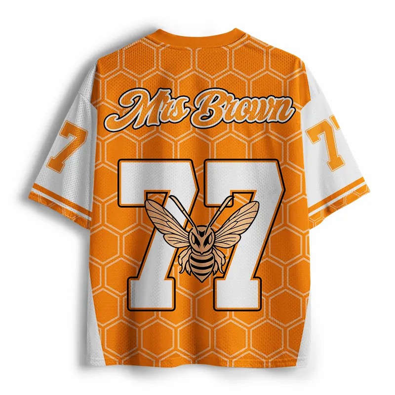 Personalized Name And Number Hornet Teacher Mesh Jersey