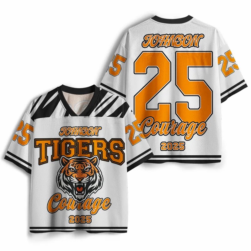 Personalized Mascot School Spirit Courage Teacher Mesh Jersey
