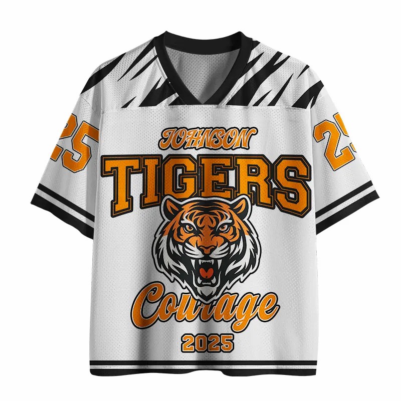 Personalized Mascot School Spirit Courage Teacher Mesh Jersey