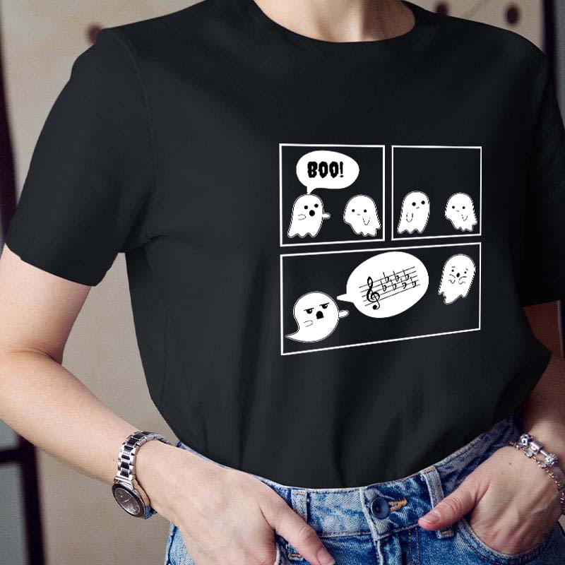 Cute Ghosts Boo Teacher T-Shirt