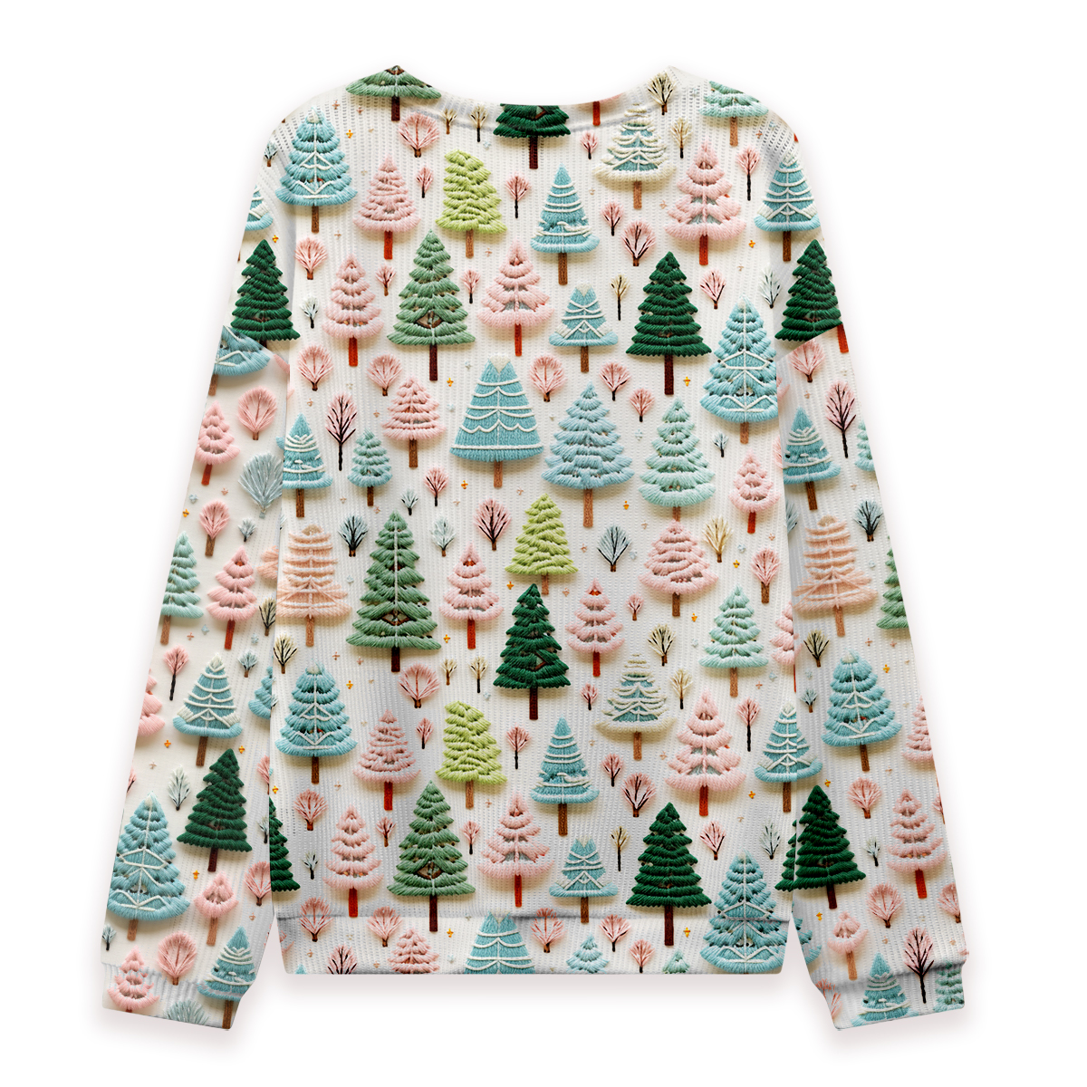 Christmas Tree Teacher Cable Knit Sweatshirt