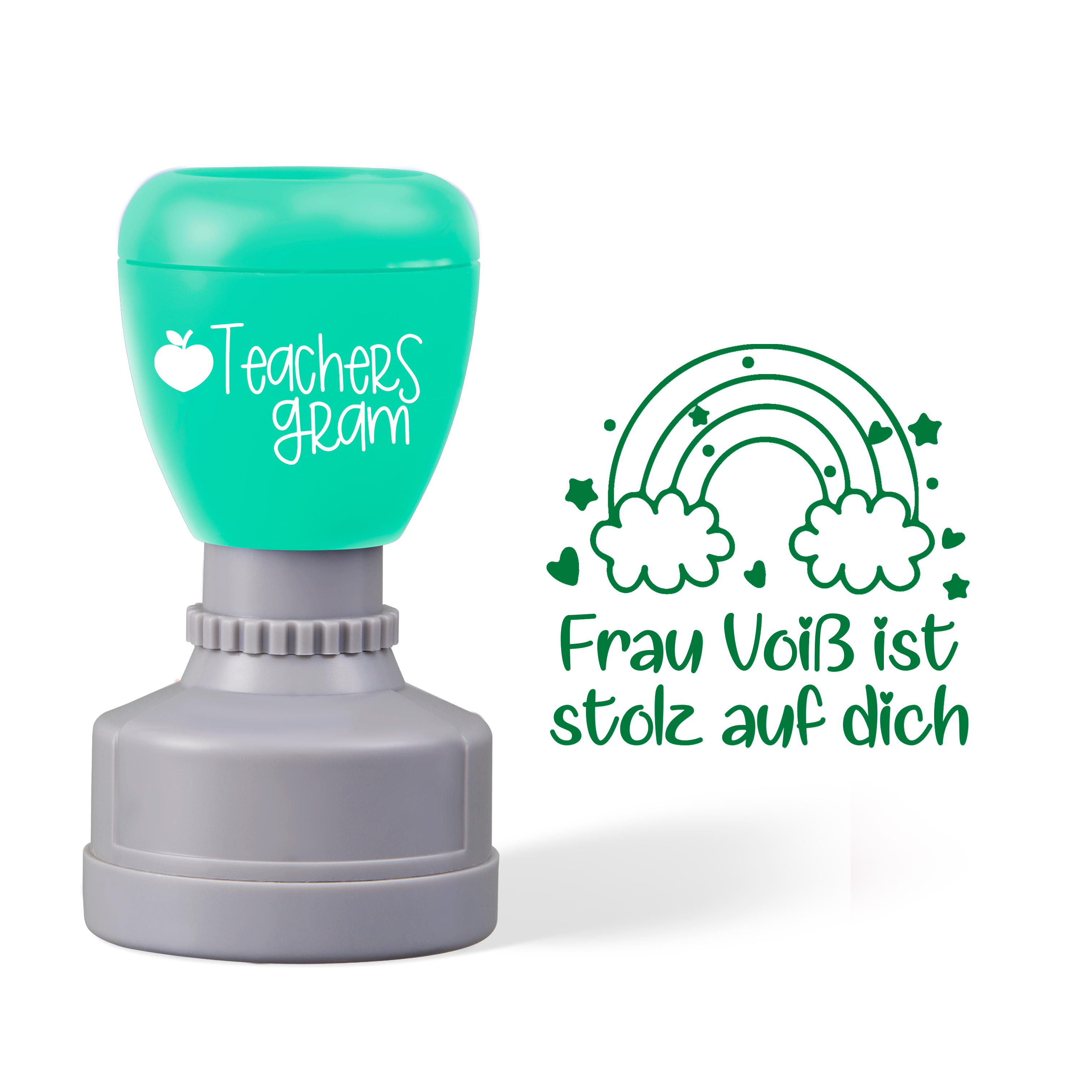 Personalized Ist Stolz Auf Dich German Teacher Stamp