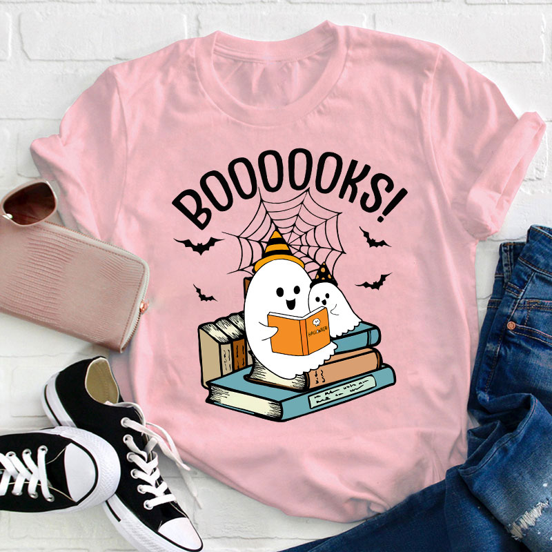 Halloween Boooooks Teacher T-Shirt