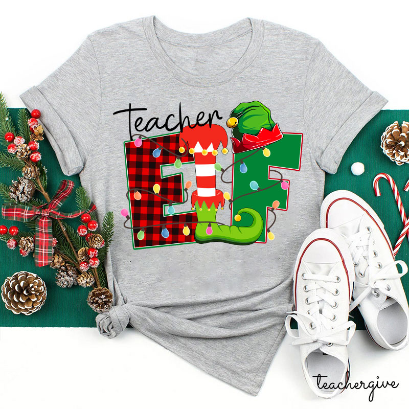 Christmas Elf Teacher T-Shirt