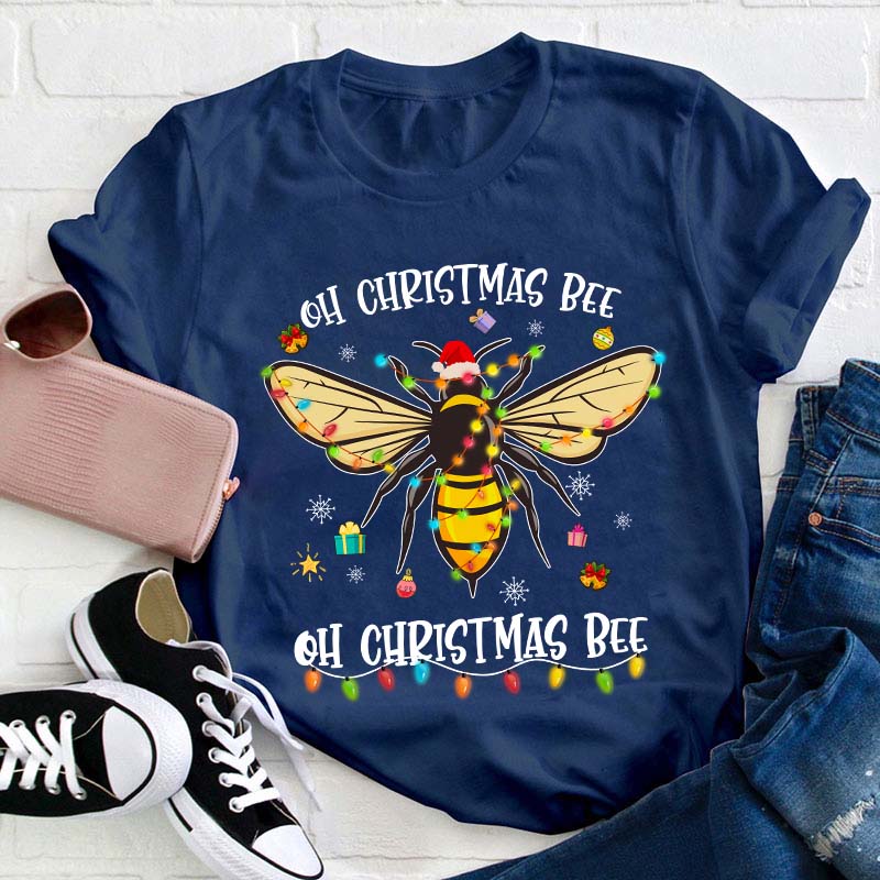 Oh Christmas Bee Teacher T-Shirt