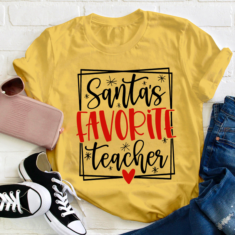 Santa's Favorite Teacher T-Shirt