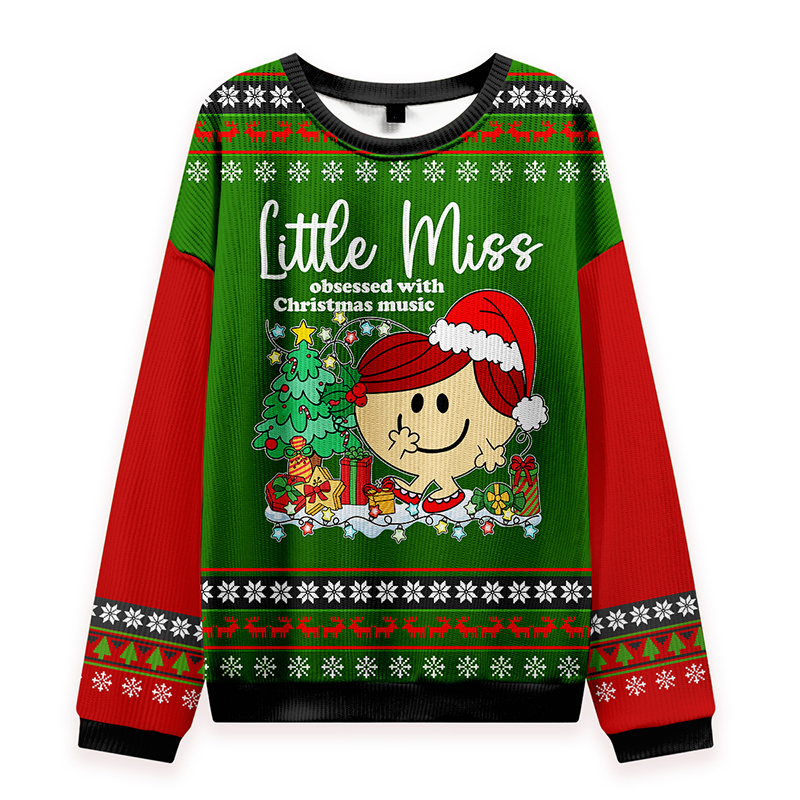 Obsessed With Christmas Music Teacher Knit Sweatshirt