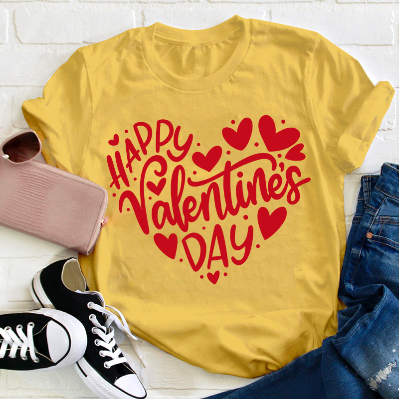 Happy Valentine's Day Teacher T-Shirt