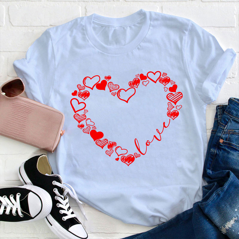 Love Heart Teacher T-Shirt