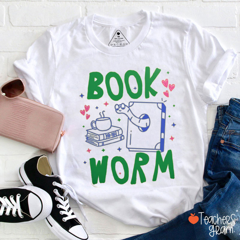 Book Worm Teacher T-Shirt