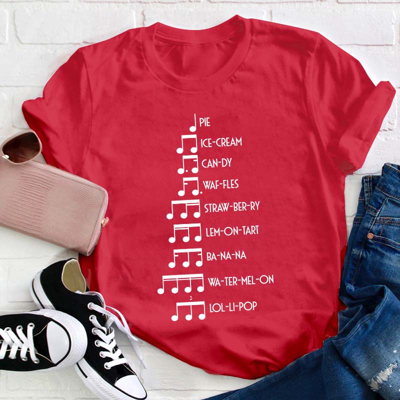 Musicians Orchestra Sheet Teacher T-Shirt