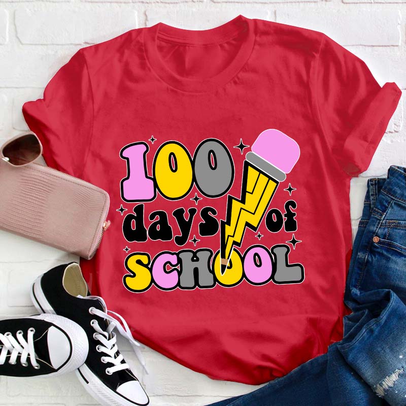 100 Days Of School Teacher T-Shirt