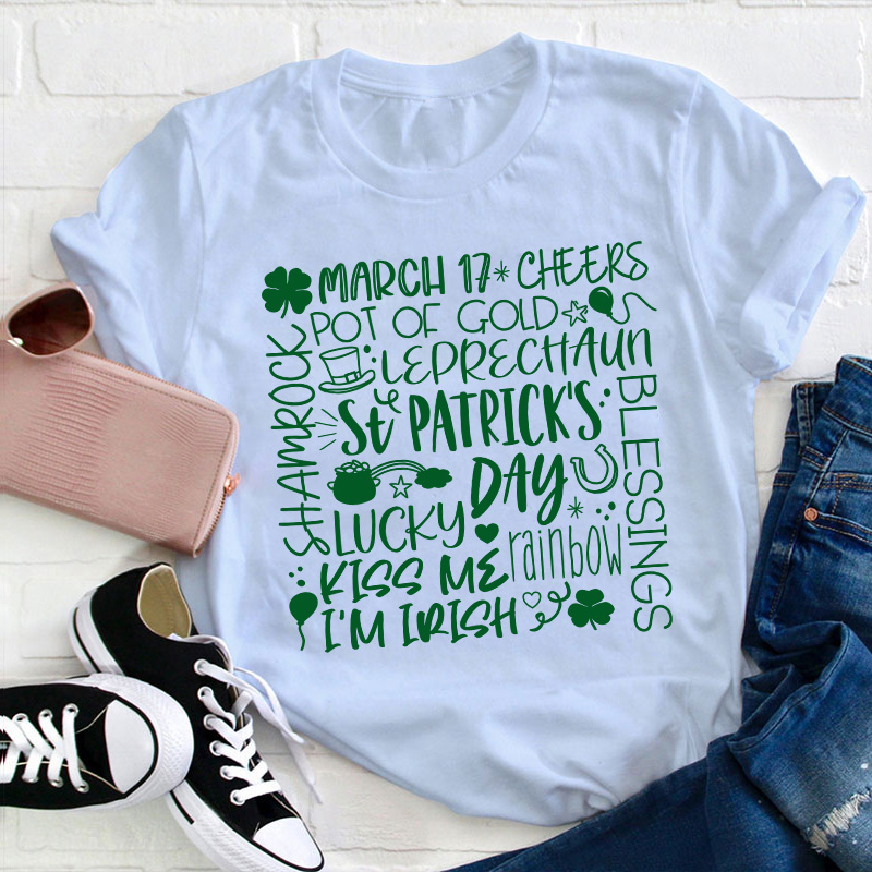 St Patrick's Day Lucky Teacher T-Shirt