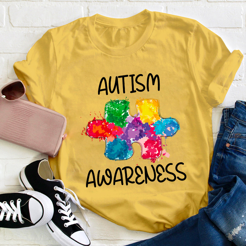Autism Awareness Teacher T-Shirt