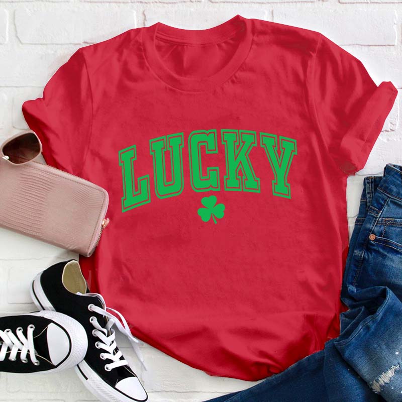 Lucky Shamrock Teacher T-Shirt