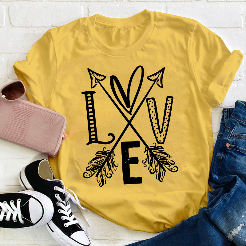 Love Arrow Teacher T-Shirt