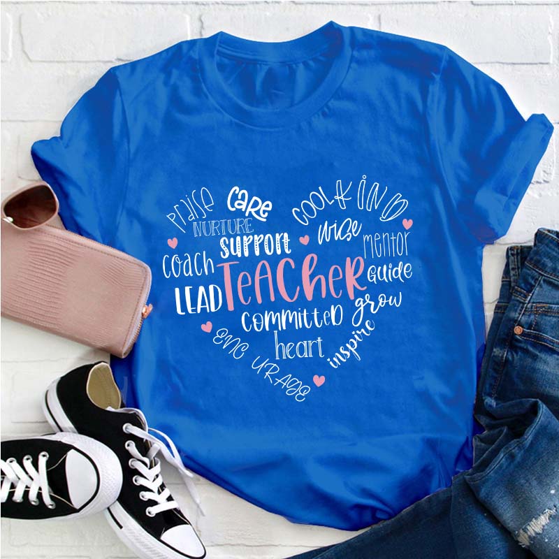 Teacher Heart Teacher T-Shirt