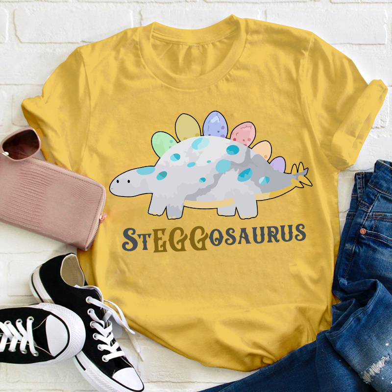 Dinosaur Easter Teacher T-Shirt