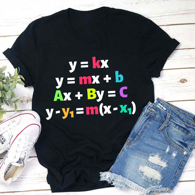 Linear Equations Math Teacher T-Shirt
