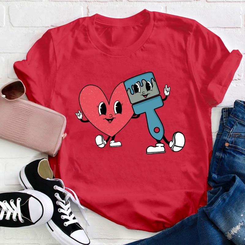 Love Art Teacher T-Shirt