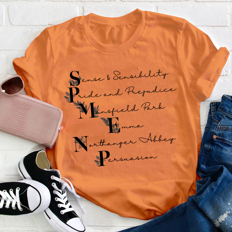 Jane Austen Bookish Teacher T-Shirt