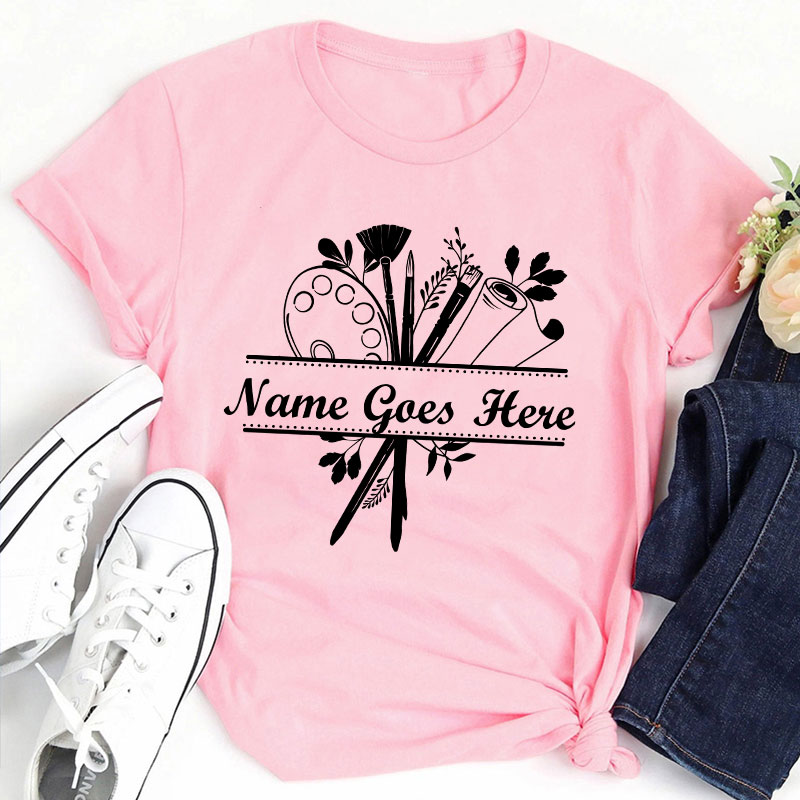Personalized Art Crew Teacher T-Shirt