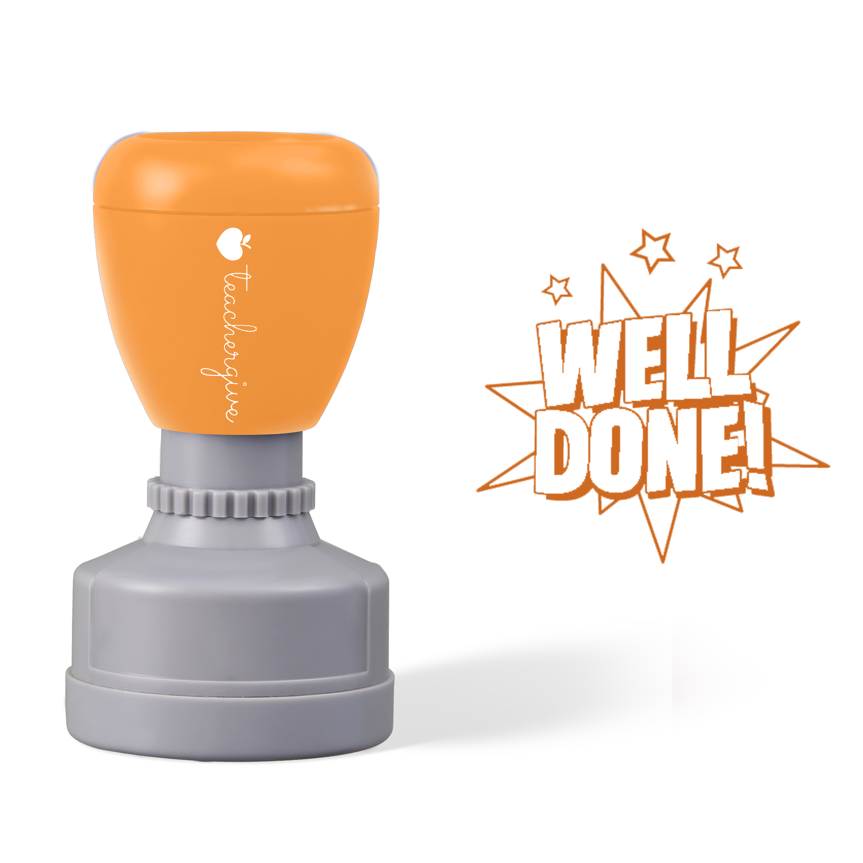 Well Done Star Teacher Stamp