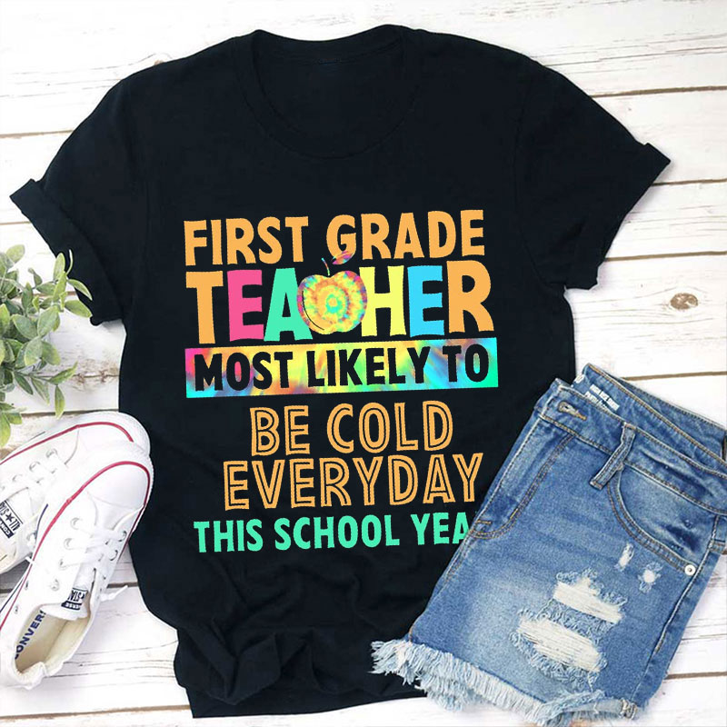Personalized Most Likely To Drink Coffee Every Morning This School Year Teacher T-Shirt
