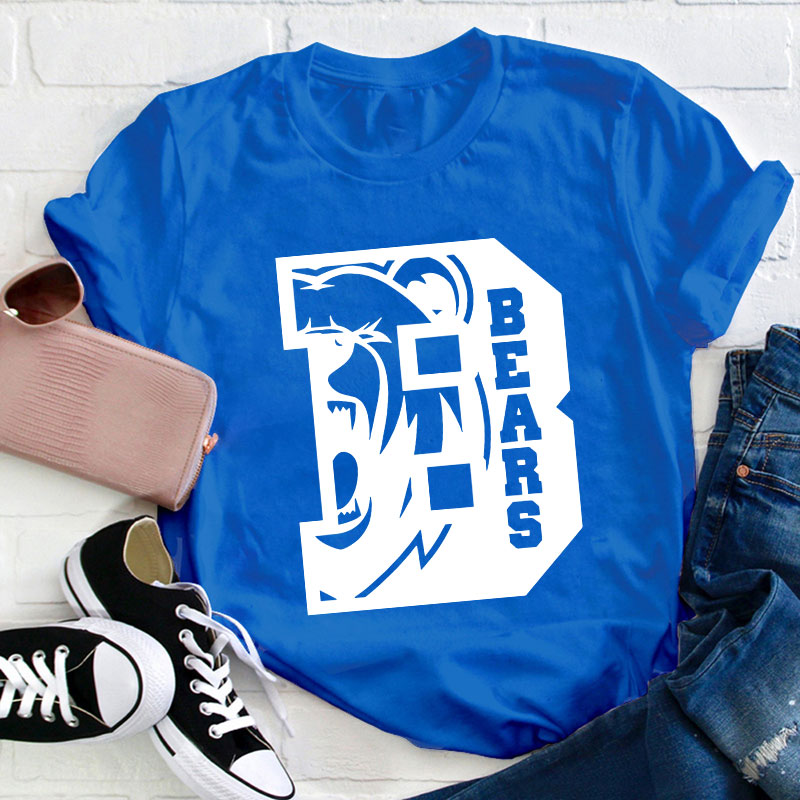 Personalized Sports Fan Team Mascot Teacher T-Shirt