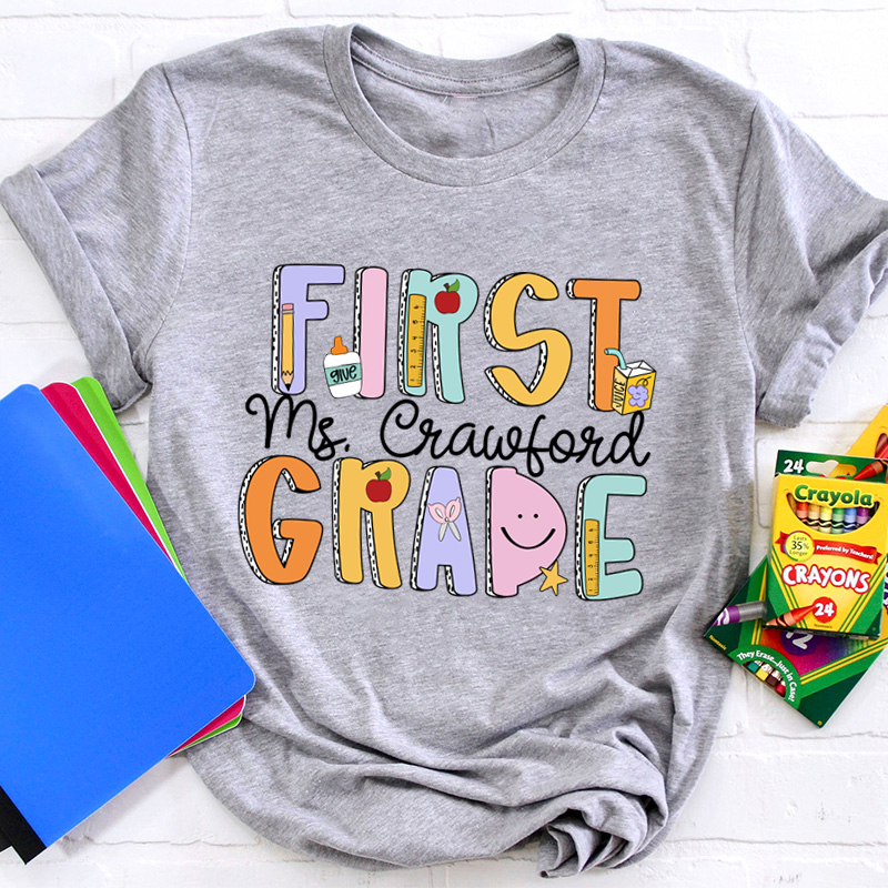 Personalized Groovy Dream Team Teacher T-Shirt