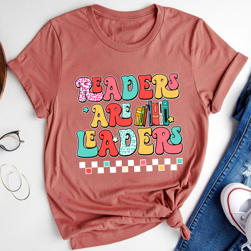 Groovy Readers Are Leaders Teacher T-Shirt