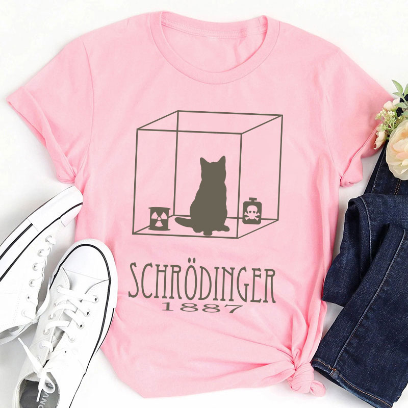 Schrodinger's Cat Teacher T-Shirt