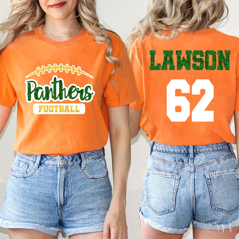 Personalized  Mascot And Name Go Warriors Teacher Two Sided T-Shirt